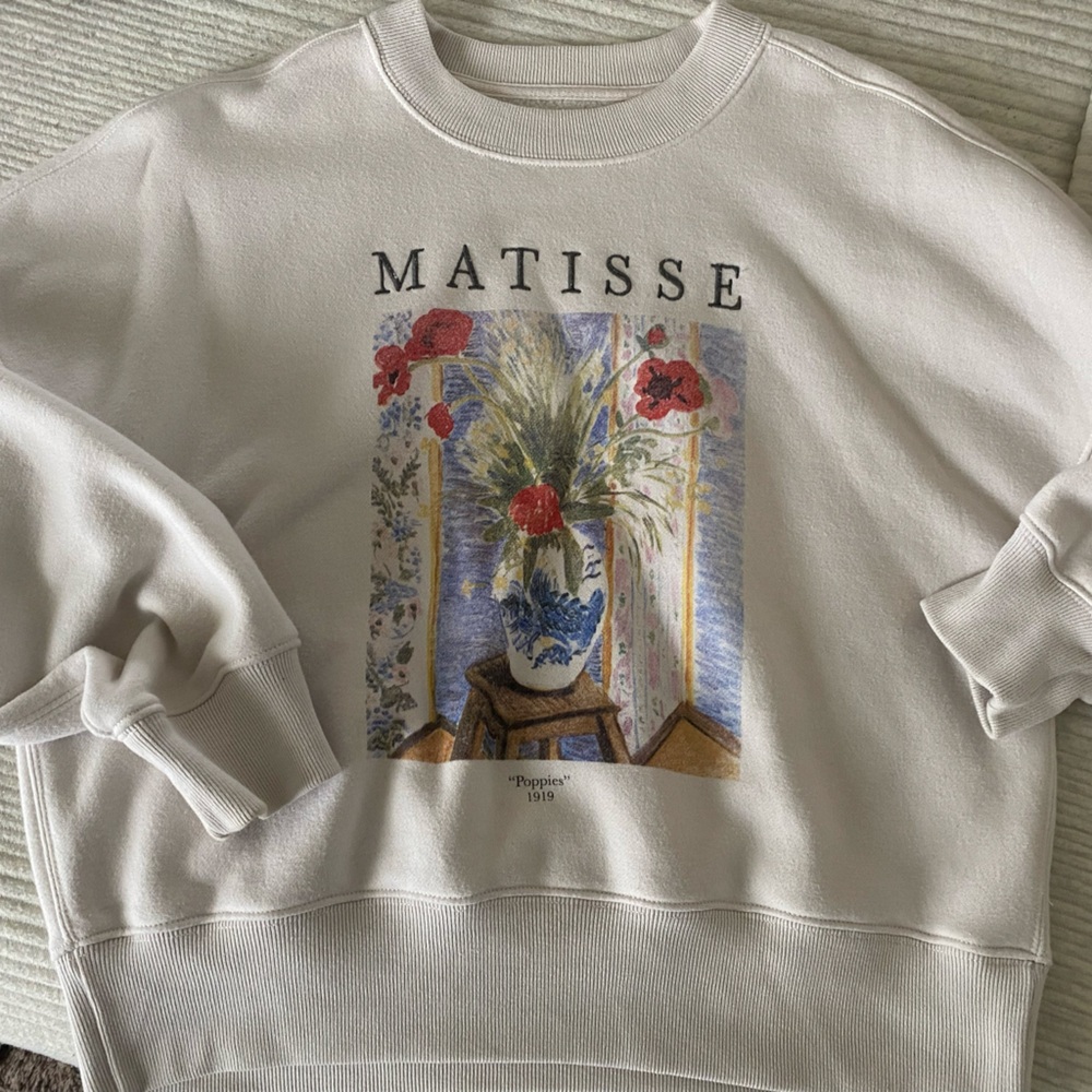 Abercrombie and Fitch Matisse poppies 1919 sweatshirt